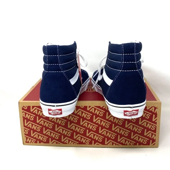 VANS SK8-HI Parisian Night Blue High Top Men’s Canvas Suede Sneakers VN0A5JMJ4W6 - Picture 4 of 10